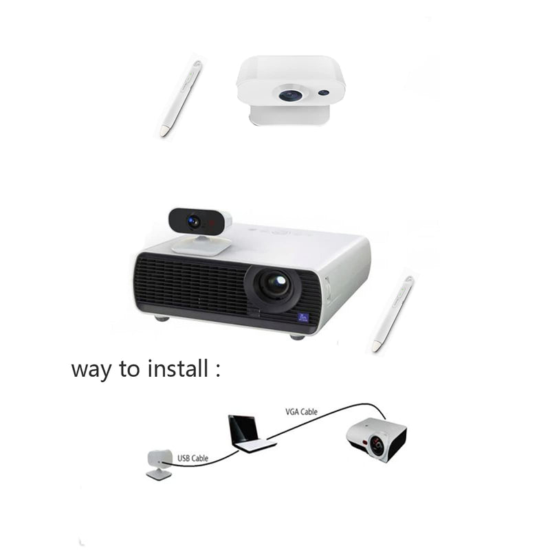 Mini Interactive Whiteboard Pen, Rechargeable E-Pen for Interactive Whiteboard System (E-Pen 1 Pcs)