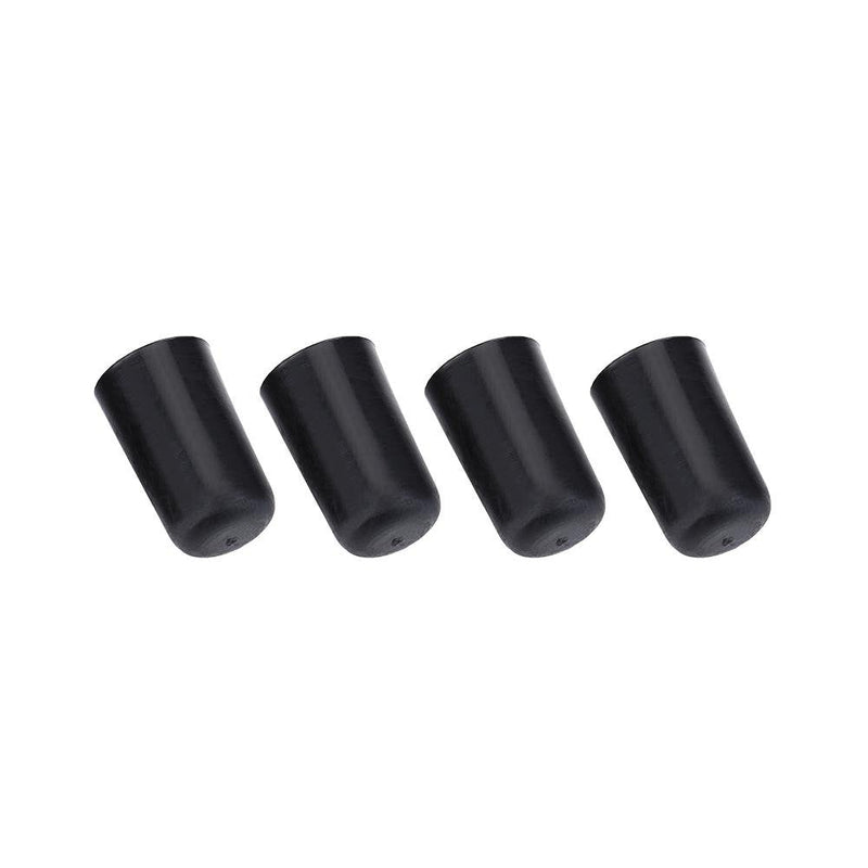 4Pcs Rubber Tip for Cello Endpin, Anti-slip End Pin Cover Protector Portable Cello Rubber Endpin Tip Protector Violin Accessories Black