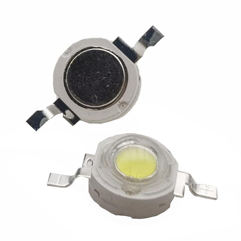 High Power LED Chip 3 W Cool White (30,000 K - 35,000 K, 560 mA - 700 mA Connection DC 3 V - 3.4 V to 3 Watt) Super Bright Intensity SMD COB Light Emitter Components Diode 3 W Bulb Lamp Beads DIY Cool White 30,000 K