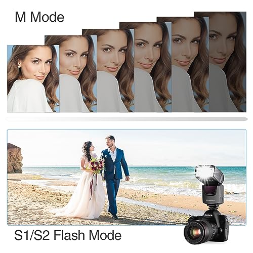 Powerextra DF-400 Speedlite Camera Flash for Nikon Pentax Samsung Fujifilm Olympus Panasonic Sigma Minolta Leica Sony DSLR Cameras and Others with Single-Contact Hotshoe 1
