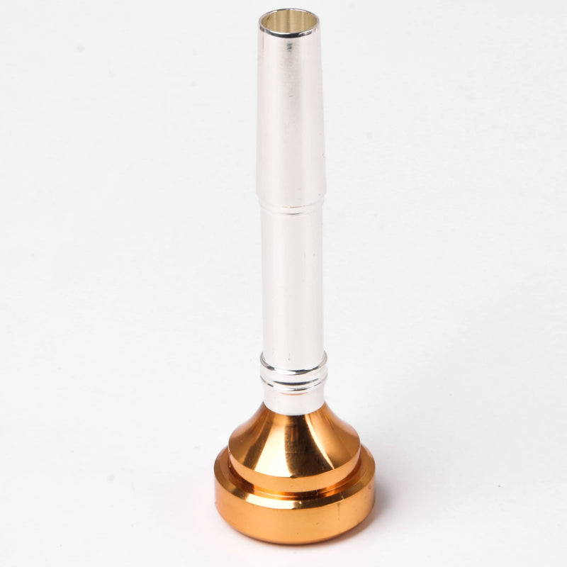 Yibuy Trumpet Mouthpiece Brass Gold Plated 8.8cm Long 2.2cm Wide Suitable for Trumpet Set of 4