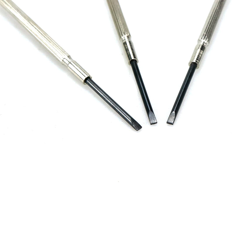3Pcs 2mm Metal Flathead Screwdrivers Wind Instrument Repair Tool for Clarinet,Flute,Bassoon Oboe,Piccolo