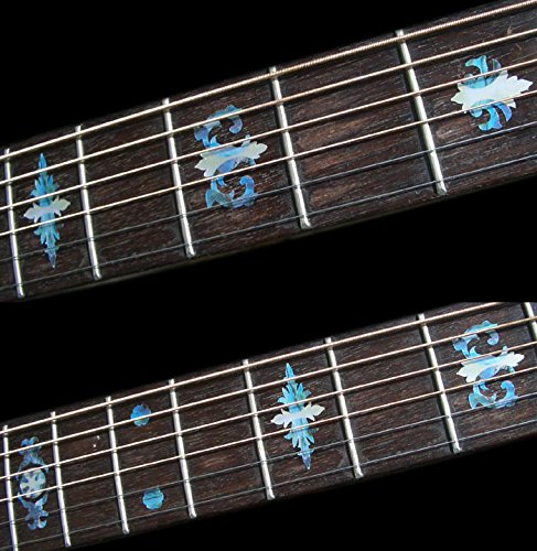 Jockomo Old Banjo Type Guitar Inlay Sticker Abalone Blue
