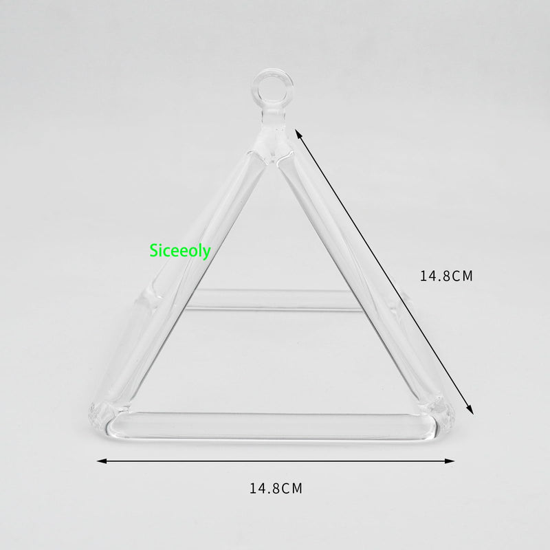 [AUSTRALIA] - 6 Inch Clear Quartz Crystal Singing Pyramid Healing Musical Instrument For Sound Healing Meditation With Crystal Singing Bowl Striker 6 inch 