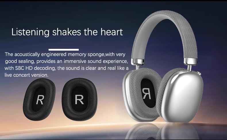 Purple Earphones;Green Apple Earphones Wireless Bluetooth Headphones, Head Mounted Noise Cancelling Headphones Beats Headphones Purple,Pink Over Ear Headphones, 8+ Hours Battery, P959 Green