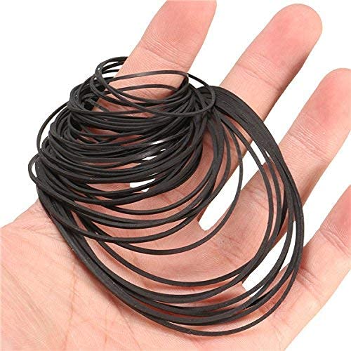 Recorder Rubber Belts, Cassette Recorder Repair Maintenance Mix Cassette Rubber Square Belt 40-135MM (50PCS)