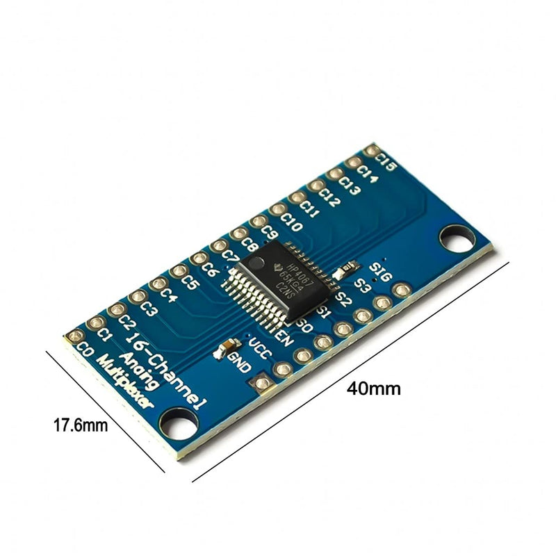 [AUSTRALIA] - JZK CD74HC4067 Multiplexer Precise Module 16 Channel Analog Digital Multiplexer Breakout Board Module 2V-6V Pack of 3 