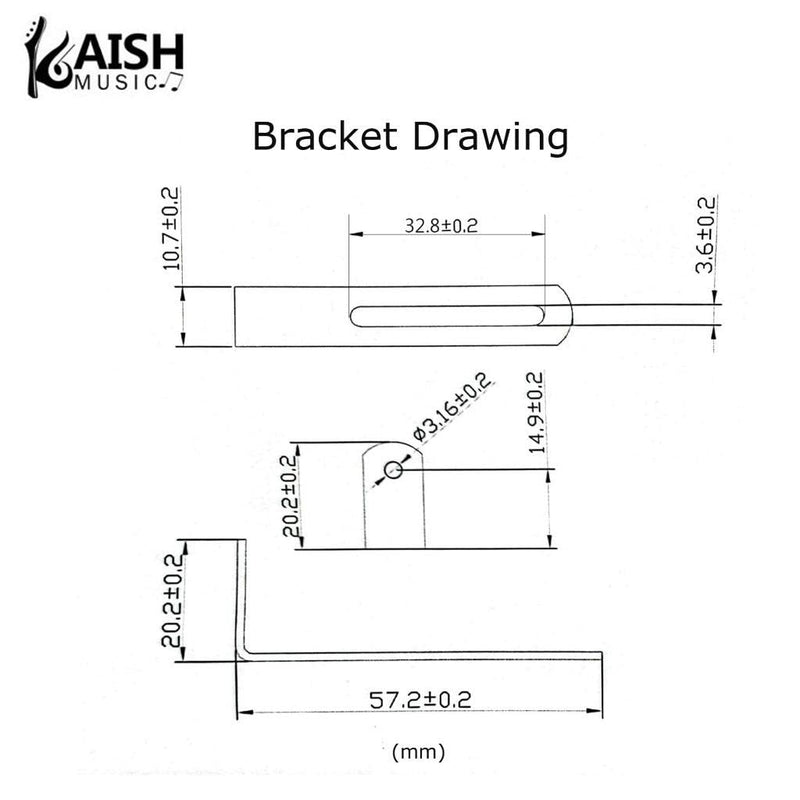 [AUSTRALIA] - KAISH Gold Mirror 1 Ply LP Guitar Pickguard with Gold Stainless Steel Bracket and Steel Mounting Screws for USA Les Paul Gold Bracket 