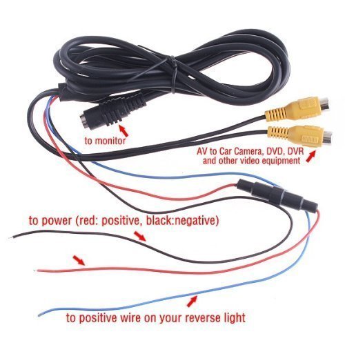 7 inch High Resolution 800 * 480 TFT Color LCD Car Rear View Camera Monitor Support Rotating The Screen and 2 AV Inputs