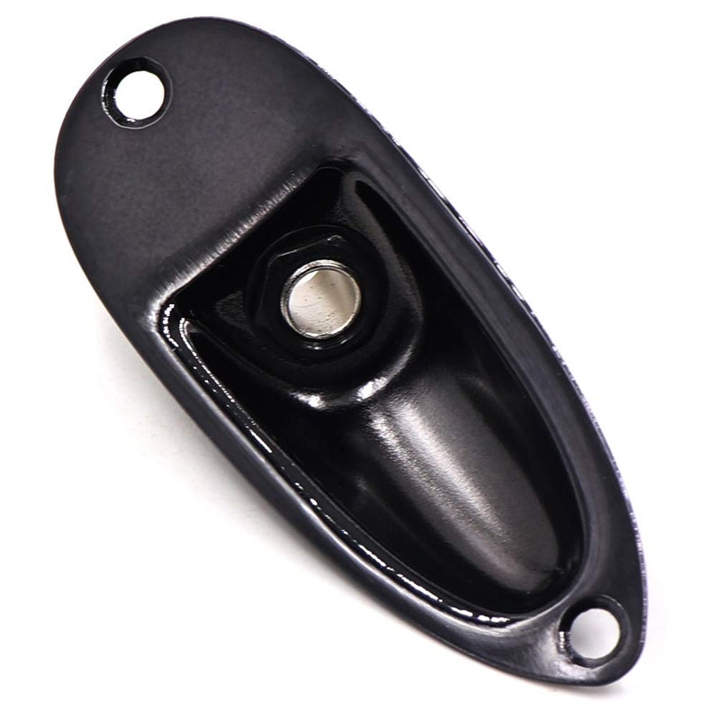 Guitar String Retainer Roller String Tree Guides,Loaded Jack Socket Plate and Neck Plate Black,Electric Guitar Hardware Set with screws Black 03