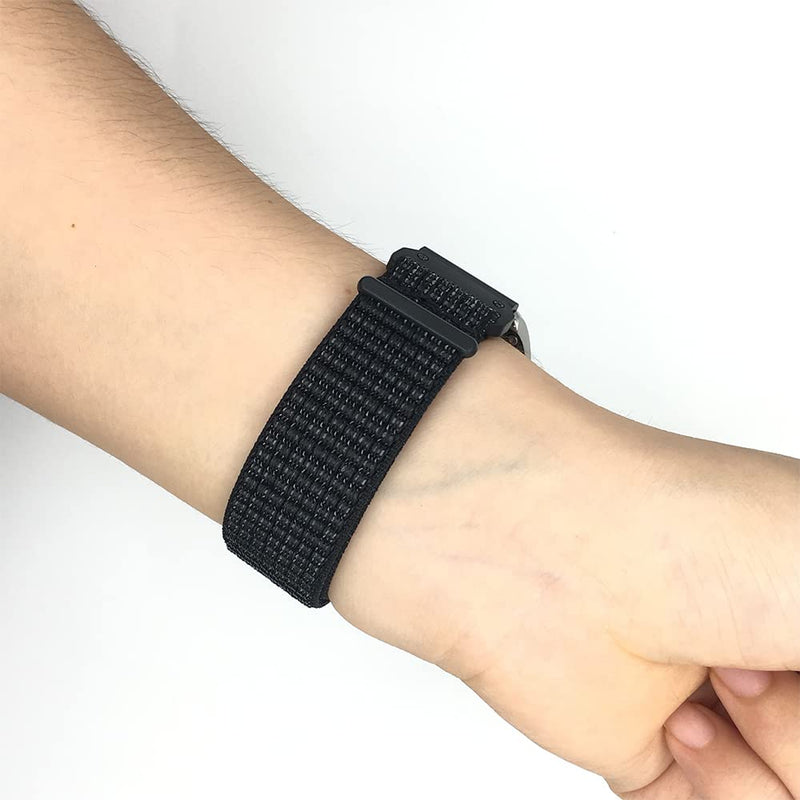 2 Pack 20mm Watch Band for Garmin (Black and Black, 20mm, 2 Pack)