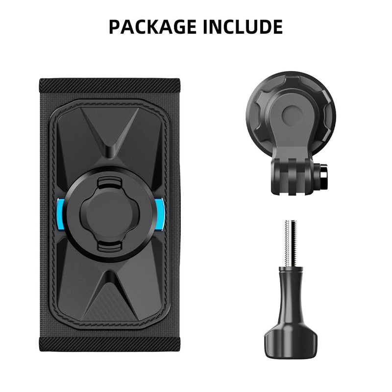 [AUSTRALIA] - SUREWO Magnetic Quick Release Backpack Shoulder Strap Mount Bag Belt Shoulder Strap Clip Holder Compatible with Gopro Hero 12/11/10/9/8/7/(2018)/6/5 Black,DJI Osmo Action 4/3 and More 