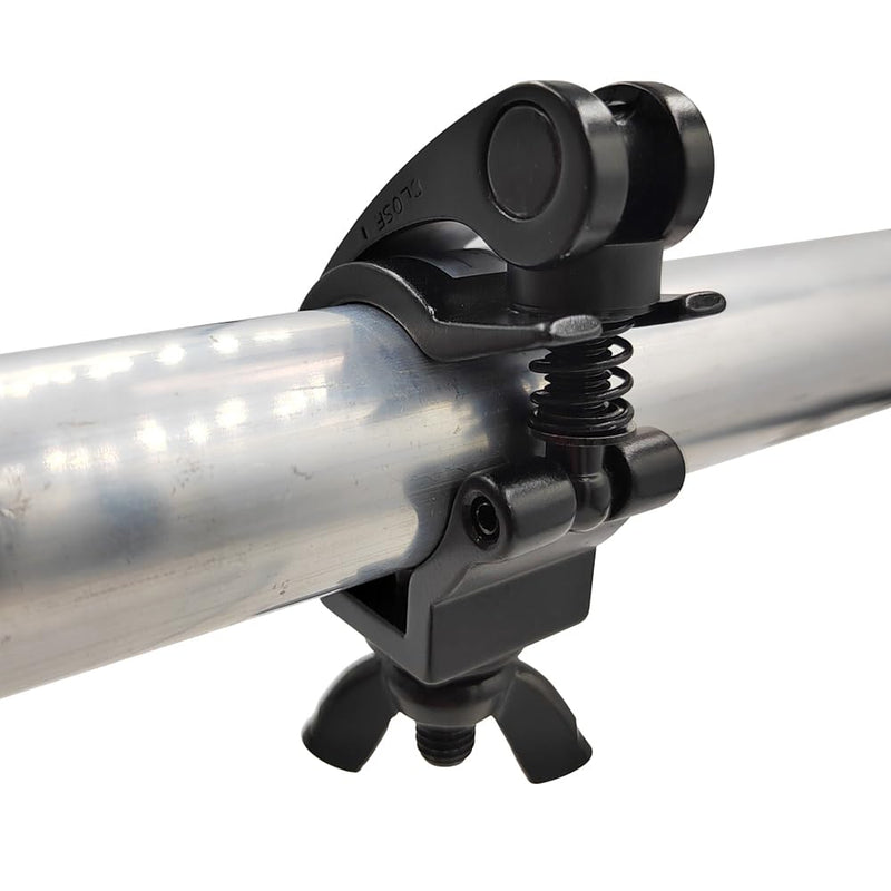 1.26-1.37inch Quick Release Stage Light Clamp Truss Clamps Heavy Duty 165lbs Dj Light Clamps Fit Pipe OD 32-35mm F24 2Pack