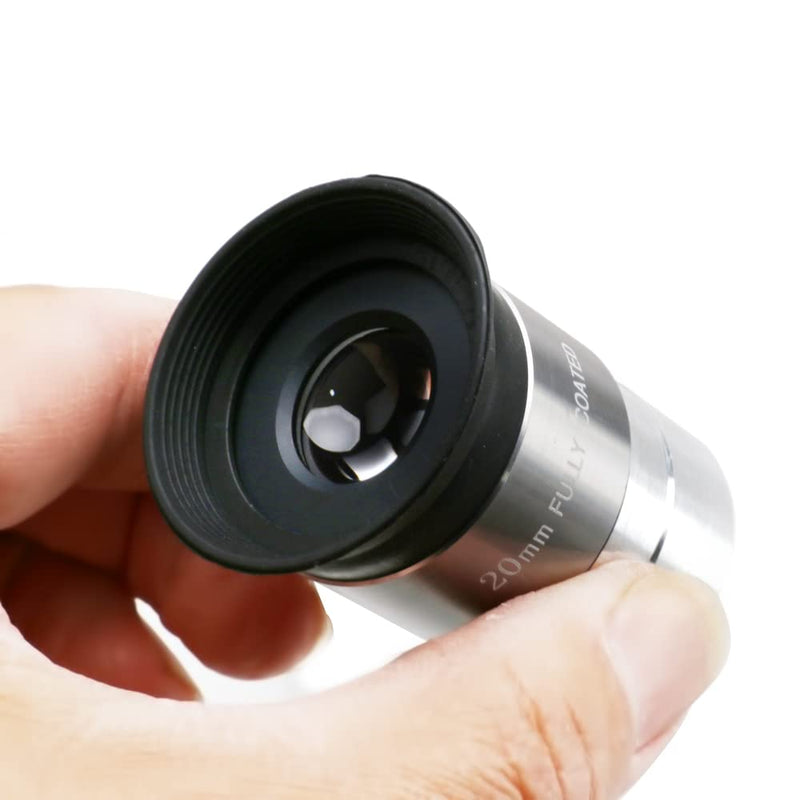 Eyepiece Set for Telescope - Multi-Coated Optical Lens - 1.25 inch Telescope Eyepiece - The Upgraded Eyepiece Comes with a Soft Eyecup [4mm, 10mm, 20mm Eyepiece Set] 4mm, 10mm, 20mm Eyepiece Set