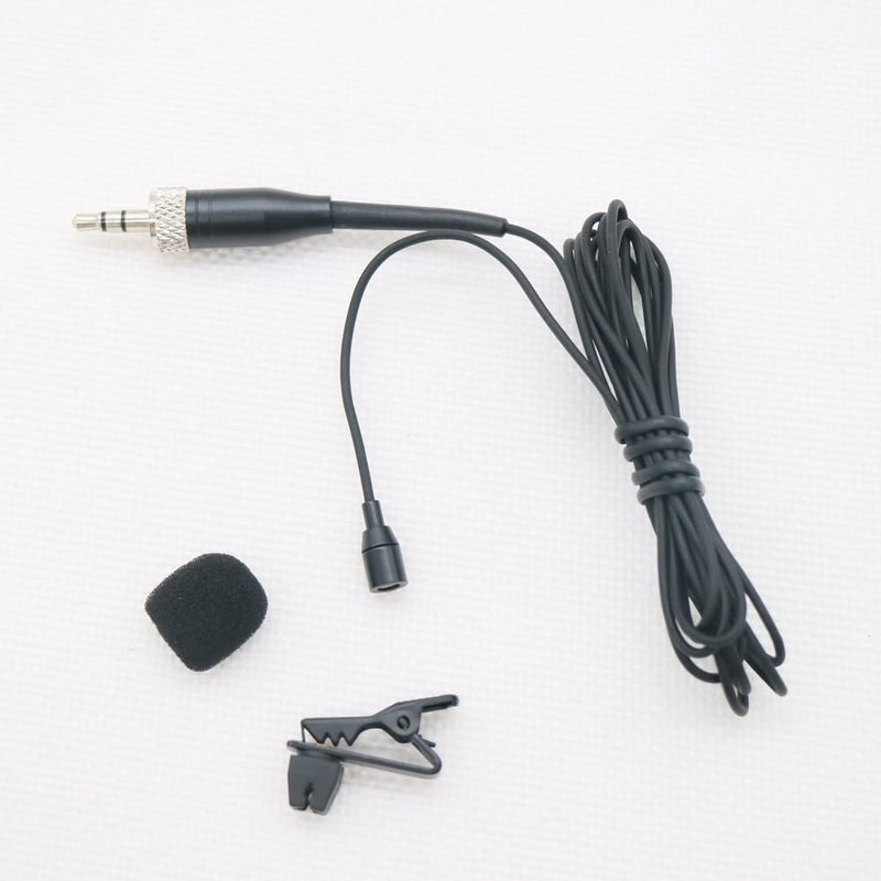 Tie Clip On Lavalier Microphone for Sennheiser Wireless Pocket System 3.5mm Lock Jack