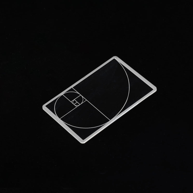 [AUSTRALIA] - Golden Ratio Viewer,1 Pack Portable Fibonacci Composition View Finder,Photography Scale Viewing Tool,Credit Card Size 1 pack 