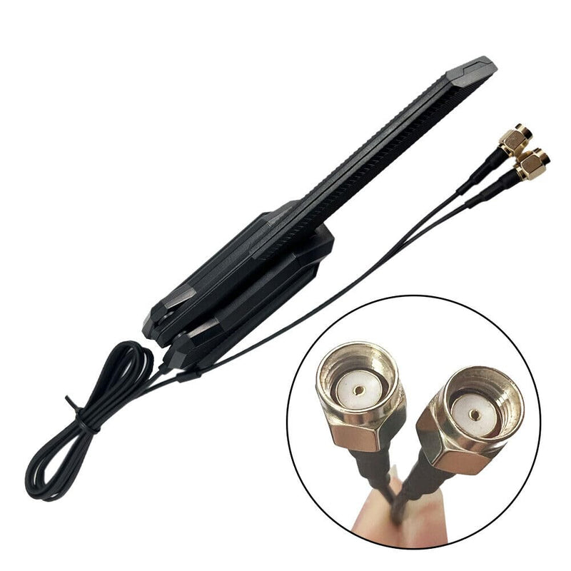 ZAHARA 2.4/5.8/6GHz RP-SMA Tri Band WiFi 6E Antenna for ASUS ROG Strix B550-F Gaming WiFi II/B550-PLUS/Prime B450M-A II/ROG Strix B650-A B650-PLUS B650E-F B550-A B760-I Z690-I Z790-Plus Z790-A Z790-E NF1204-W3