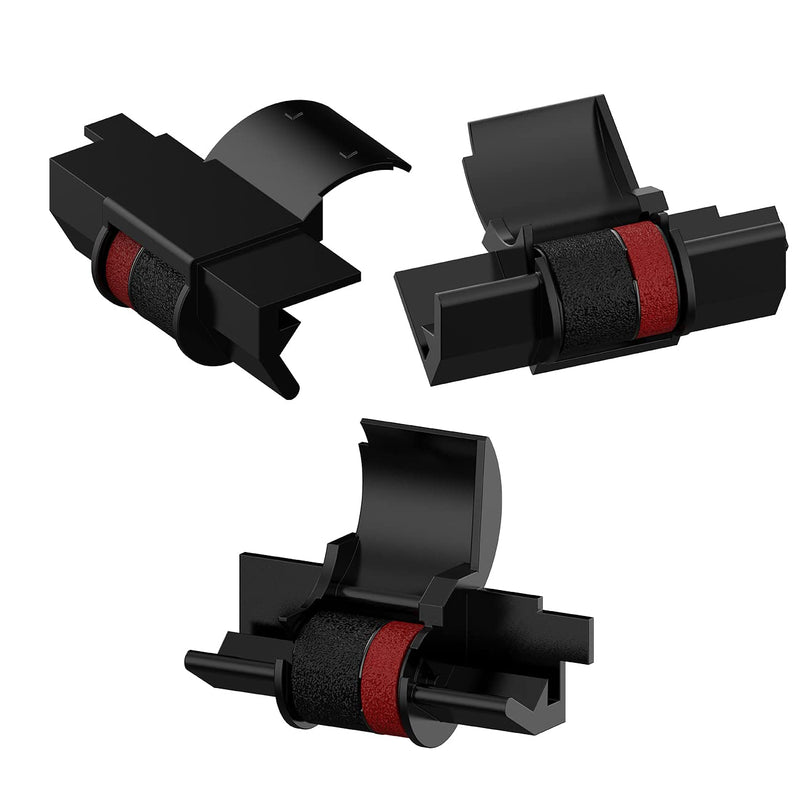 [AUSTRALIA] - 3 Pack Compatible Calculator Ribbon Replacement for Casio hr-100tm Ink IR-40T Calculator Ink Roller Compatible with Casio HR-100TM HR-170RC Canon P23-dhv CP13 Sharp EL-1801V, Individually Sealed, B/R 3-pack 
