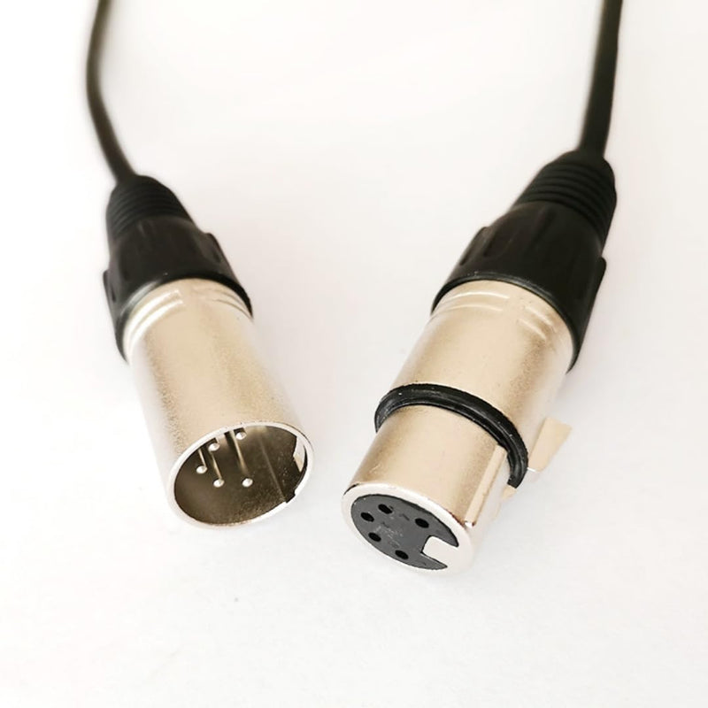 5 Pin XLR Connector, XLR Microphone Cable, Balanced Male to Female Connections for Microphone and Audio Interface (3 Meter/10Ft) 5 Pin 3 Meter