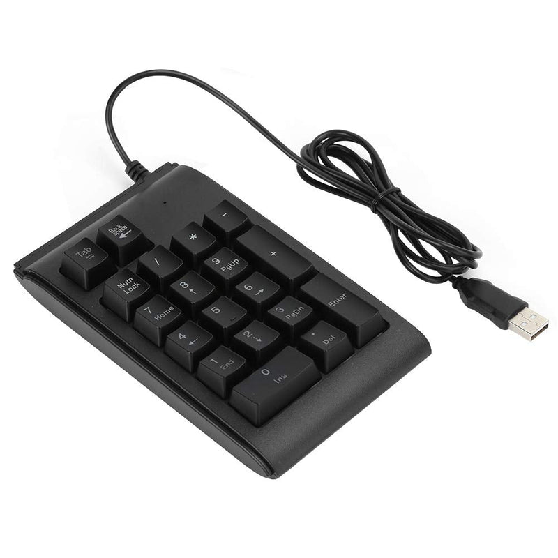 Pocket Backlit Numeric Keypad, 19 Key Number Pad USB Wired Extended Layout Keypad for Laptop and Cashier