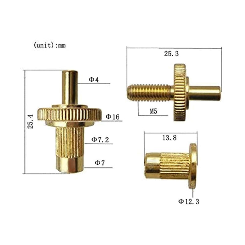 Abr-1 Style Tune-o-matic Bridge Tailpiece Roller Saddle Bridge for Gibson Les Paul Gear Replacement (Gold) Gold