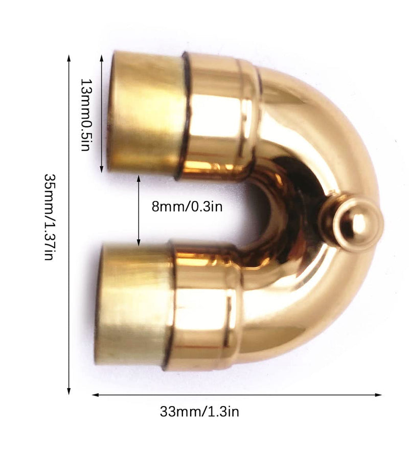 Jiayouy Trumpet 2nd Valve Tuning Silde Assembly for Brass Bb Trumpet Instrument Silver