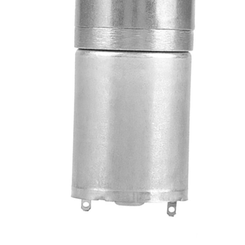 Gear Motor 25 mm DC 12 V 25GA-370 Low Speed Metal High Mini Gear Motor for Electronic DIY 5-1000 RPM (12 V 60 RPM)