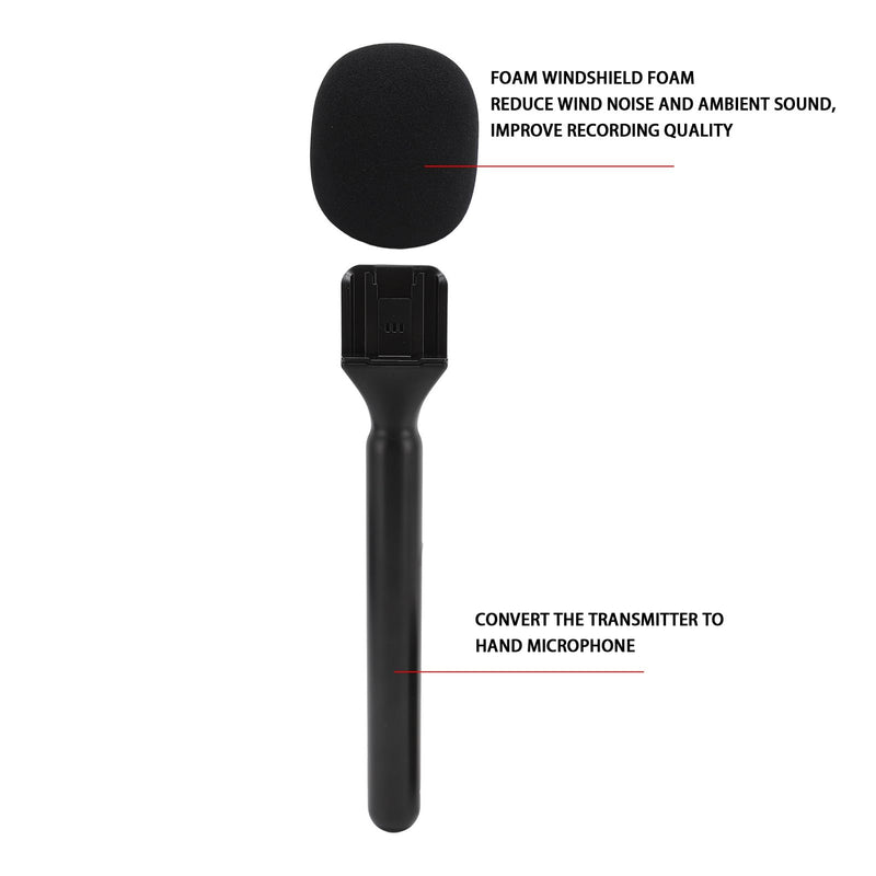[AUSTRALIA] - 2Pcs Handheld Adapter for Interview Microphones, for Mic 1/2 / Rode Wireless II, Microphone Handle Mount for Hollyland Lark M1 /C1/150/ G1/A2/Movo 