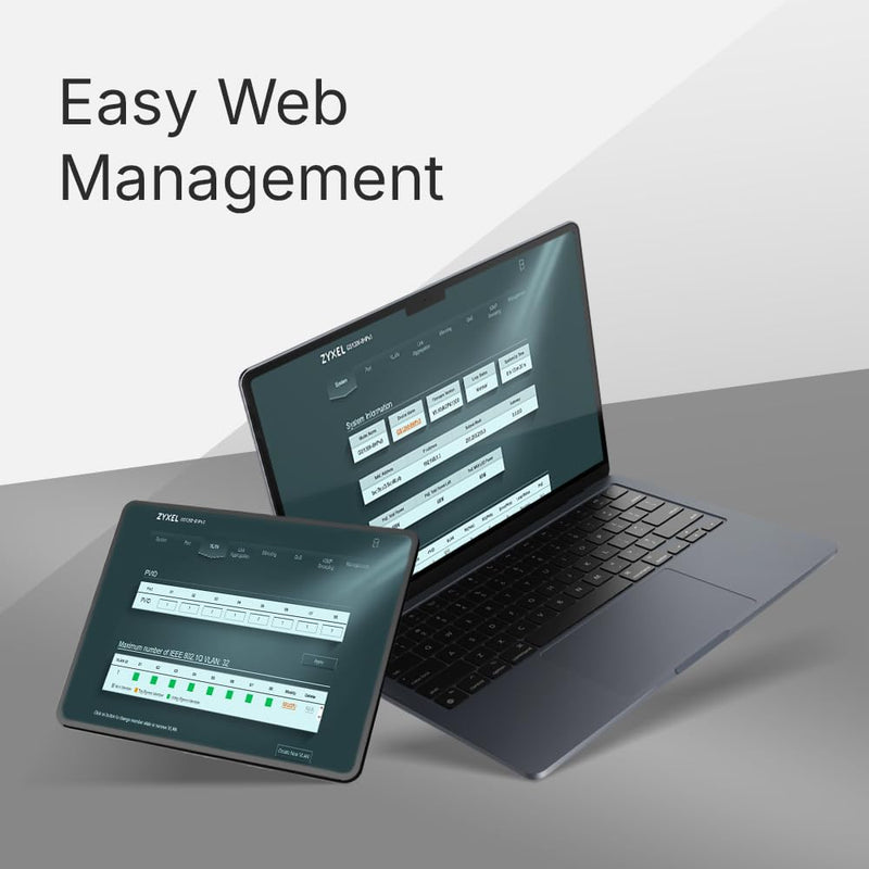 Zyxel 8 Port Network Ethernet Switch | Web-Managed | GS1200-10V3 | 8x GbE + 2x SFP Ports, Fanless, Web-based Management, VLAN, QOS, IGM Snooping, Energy Efficient, TAA Compliant 10-Port | 2x SFP