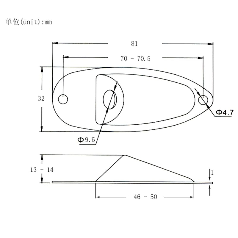 1/4 Guitar Jack Plate Socket Input Jack Socket Plate Output Loaded For Fender Stratocaster Strat (Red Bronze) Red Bronze