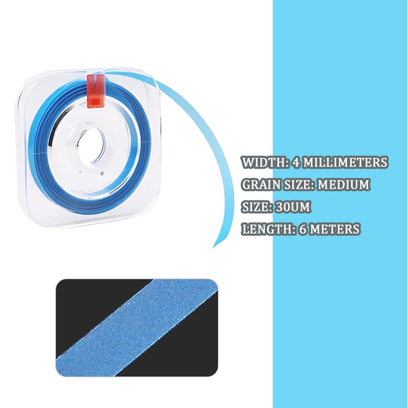 RDNKVB 1 x Dental Polishing Tool - Ultra-Fine 30μm Grit Size Strips for Interdental Grinding and Smoothing with 4 mm Width Resin Dental Polishing