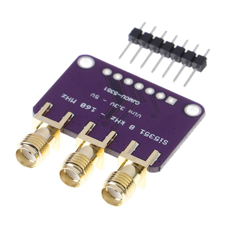 Hailege Si5351A I2C 25MHz I2C High Frequency Signal Generator Breakout Board Rectangular Wave Frequency Generator Signal Generator 8KHz to 160MHz 3-5VDC for Arduino