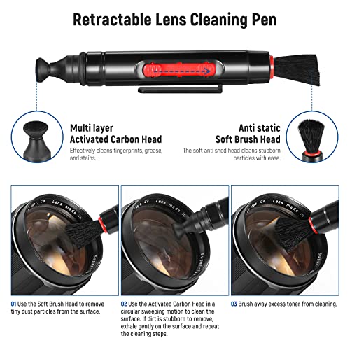 NEEWER 52mm ND Lens Filter Kit: ND2 ND4 ND8 ND16, Lens Cleaning Pen, Filter Pouch Neutral Density Filter and Accessory Kit Compatible with Canon Nikon Sony Panasonic DSLR Cameras with 52mm Lens