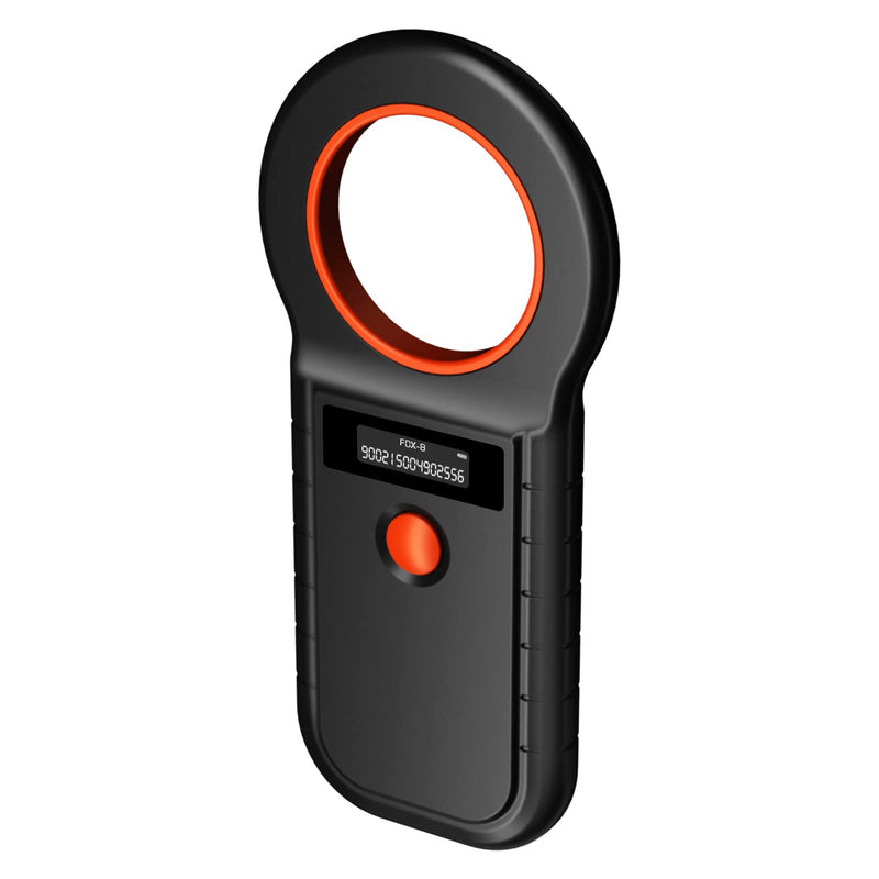 Smoostart Microchip Scanner, ISO11784/85/FDX-B/EMID 128 Records Data Storage Upload to PC Microchip Scanner Reader for Dog/Pet/Cat/Pig/Animal New Black