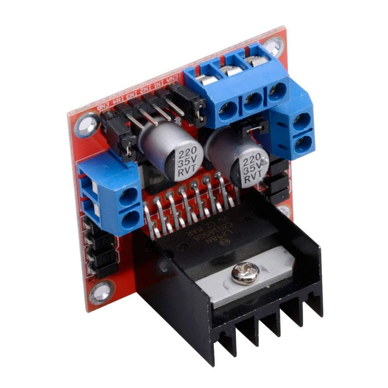zalati Motor Drive Controller Board L298N Dual H Bridge DC Stepper Motor Driver Module Compatible with Arduino