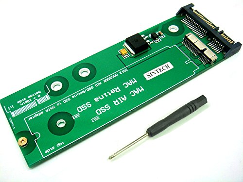Sinech 7+17Pin to SATA Adapter Card,Compatible with SSD from 2012 Year MacBook Air/PRO Retina