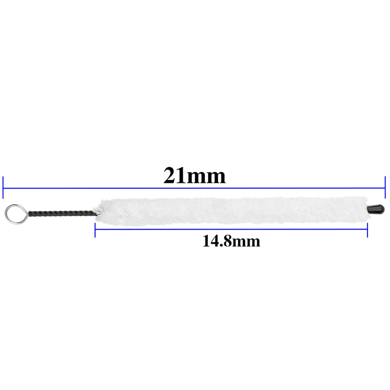 3Pcs Yootones Piccolo Cleaning Brush Swab Cleaner Tools L21mm for Piccolo Instrument