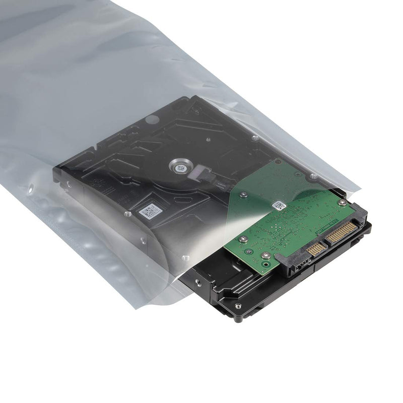 uxcell Antistatic Shield Shielding Bag, Flat Open Top Anti Static Bag for Electronic Devices, 6x16 inch(160x400mm), 50 PCS