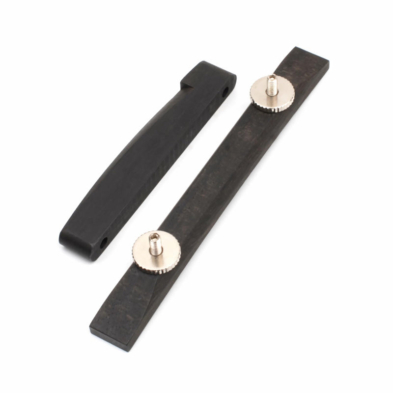 [AUSTRALIA] - Ebony Jazz Guitar Bridge, Adjustable Bridge for Archtop Guitars Parts Replacement 