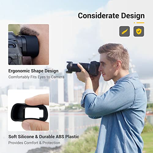 Camera Eyecup + Hard Camera Case: Camera Eyecup with Hard Shell Camera Case