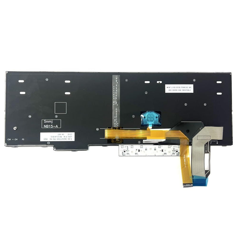 Huasheng Suda Backlit Keyboard US Replacement for Lenovo ThinkPad E580 E585 | L580 E590 T590 L590 T15,P52,P72,P53 P53s,P15s Gen 1,P15s Gen 2,T15 Gen 2,T14 Gen 1,5N20V78108 5N20V78907 5N20V77999