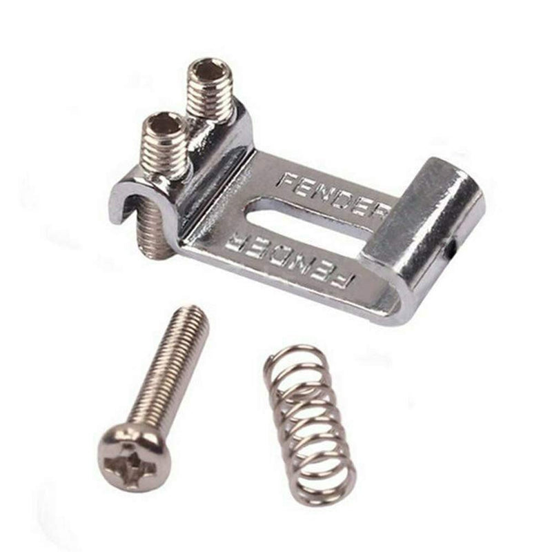 6 Pack Roller Tremolo Bridge Saddles for Strat Stratocaster and Tele Telecaster Electric Guitars, Nickel Silver