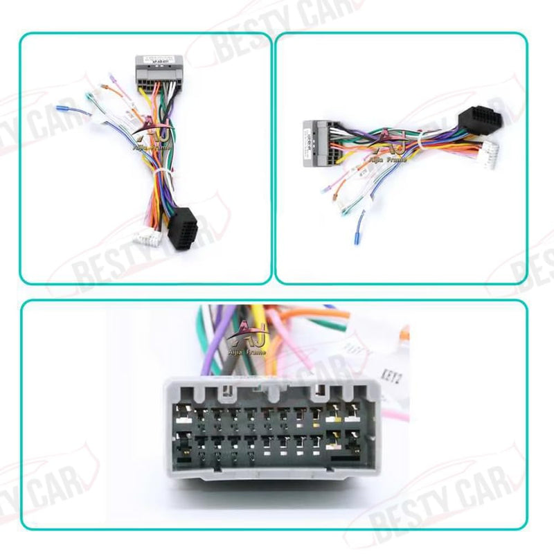 16pin Car Stereo Radio Power Retrofit Wiring Harness Adatper fits for Chrysler 300C Dodge Jeep Compass Patriot Commander Grand Cherokee Wrangle