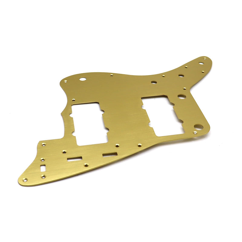 [AUSTRALIA] - Electric Guitar Pickguard Aluminum Vintage 60s Jazzmaster Style guitar Pickguard Scratch Plate for FD Squier Jazzmaster Electric Guitar parts (Gold) Gold 