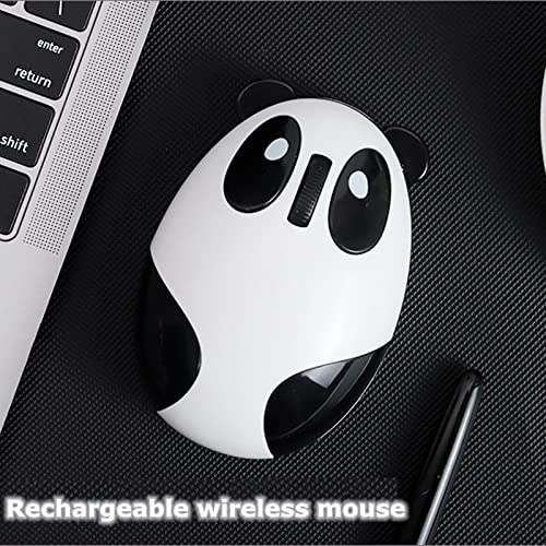 Cute Panda-Shaped Computer Mice, 2.4GHz Wireless Optical Gaming Mouse with USB Cable.Compatible with Win/Mac/Linux/Andriod/iOS System. Suitable for Girls/Kids/Student