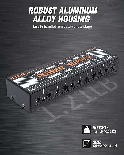SPS-10 Guitar Power Supply 10 Independent DC Output for 9V/12V/18V (100mA/500mA) Effect Pedal