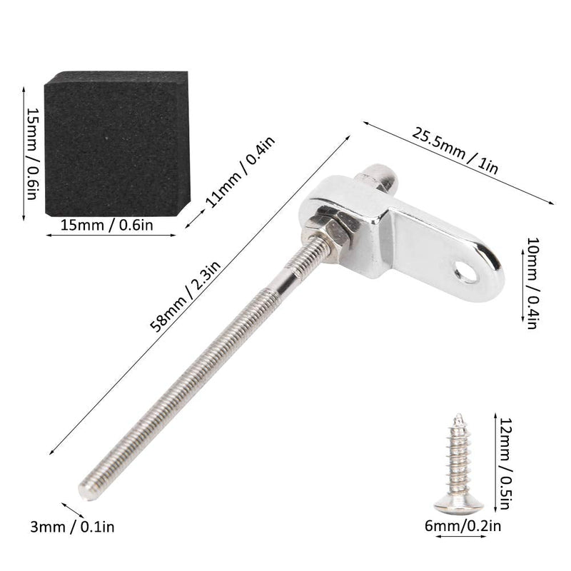 Pickguard Mounting Bracket 335 Pickguard, 335 Pickguard Black Bracket Mandolin Mounting Bracket Mandolin Pickguard Mounting with Screw for Mandolin Jazz Guitar