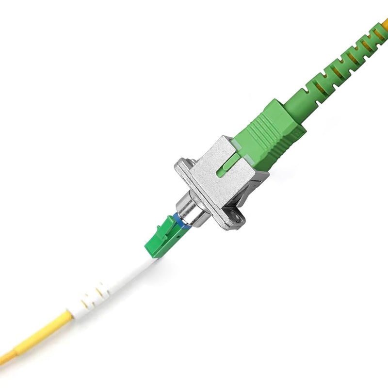 Laroal 2 Pack SC/APC Female to LC/APC Male Single Mode Fiber Optic Adapter for Long Lasting and Fast Fiber Optic Coupling in Data Center