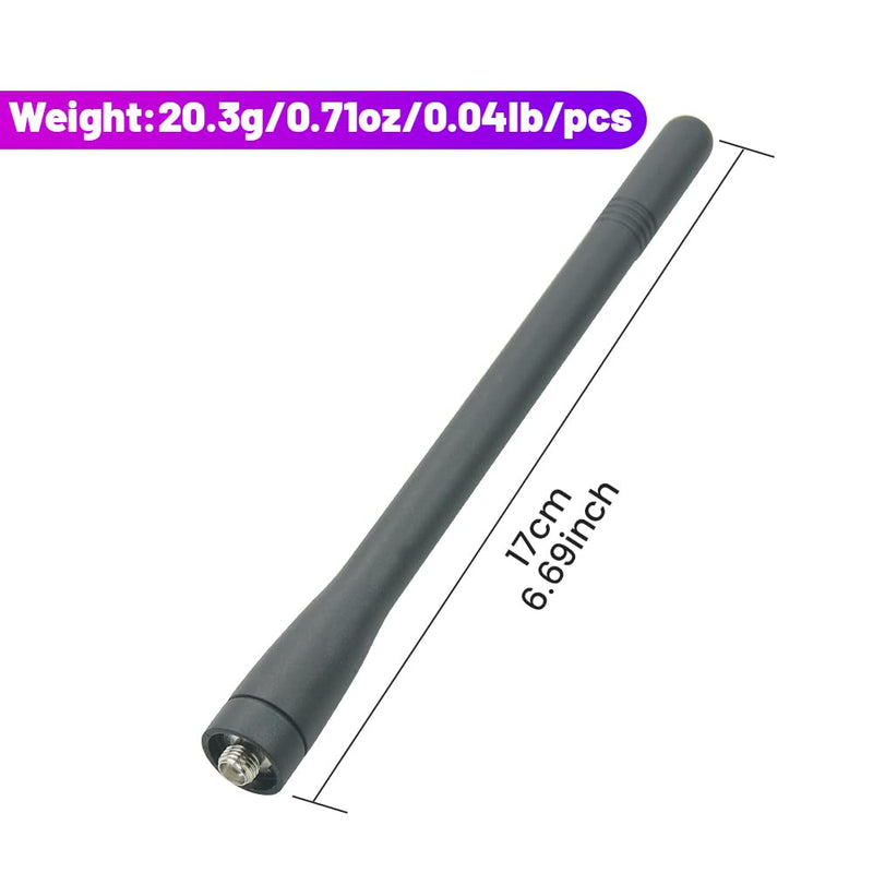 KRA27 Replacement Antenna VHF 136-174mHz Helical Antenna for Kenwood NX-200 NX-5200 TK2140 TK2160 TK2170 TK5210 TK5220 Radio(2 Pack)