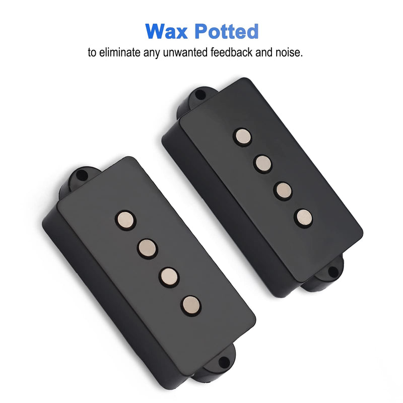 SAPHUE Alnico 5 P Bass Pickups Humbucker Pickup for 4 String P Bass Precision Bass Replacement